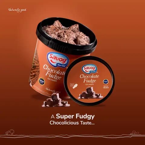 SAVOY CHOLATE FUDGE ICE CREAM