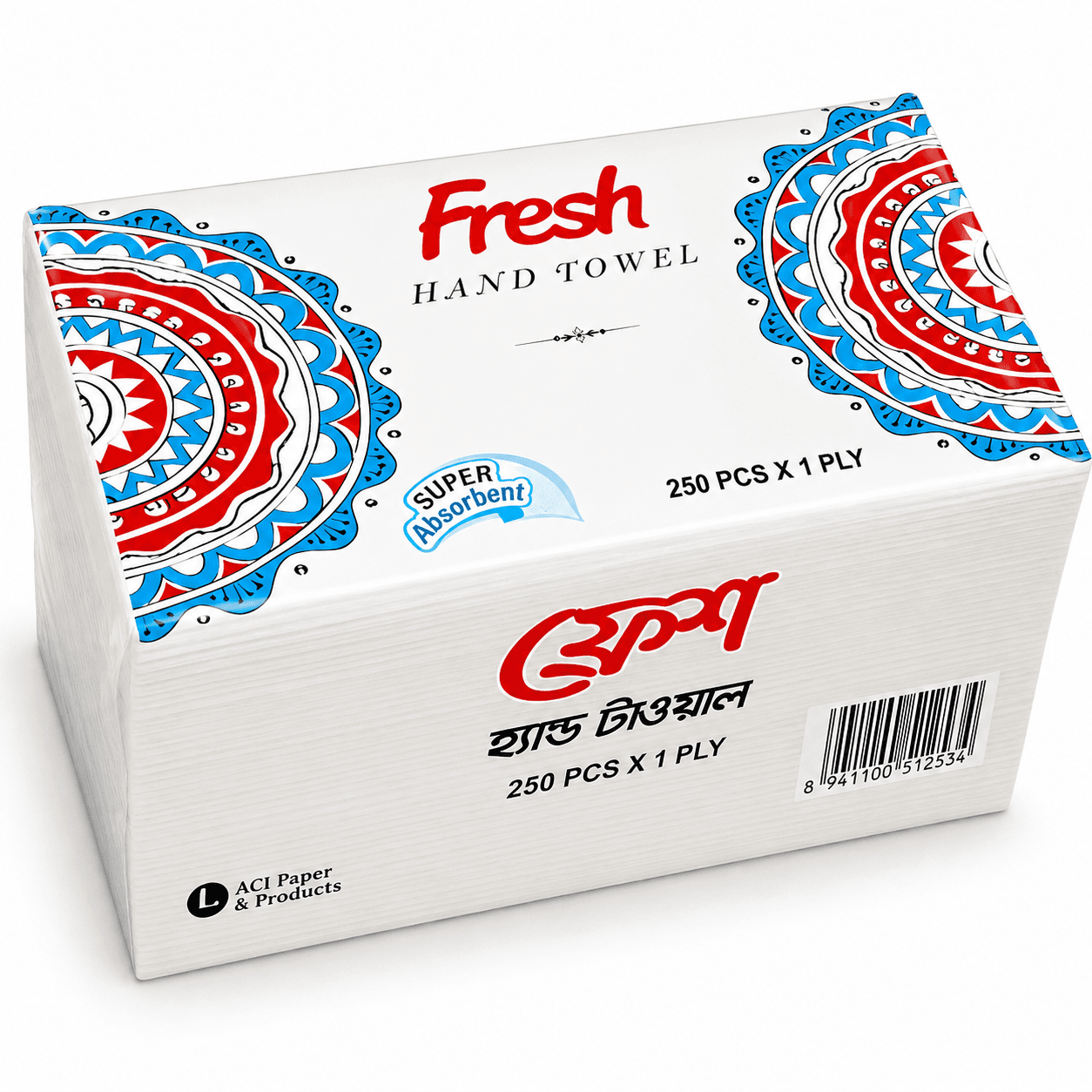 FRESH HAND TOWEL 250PCS