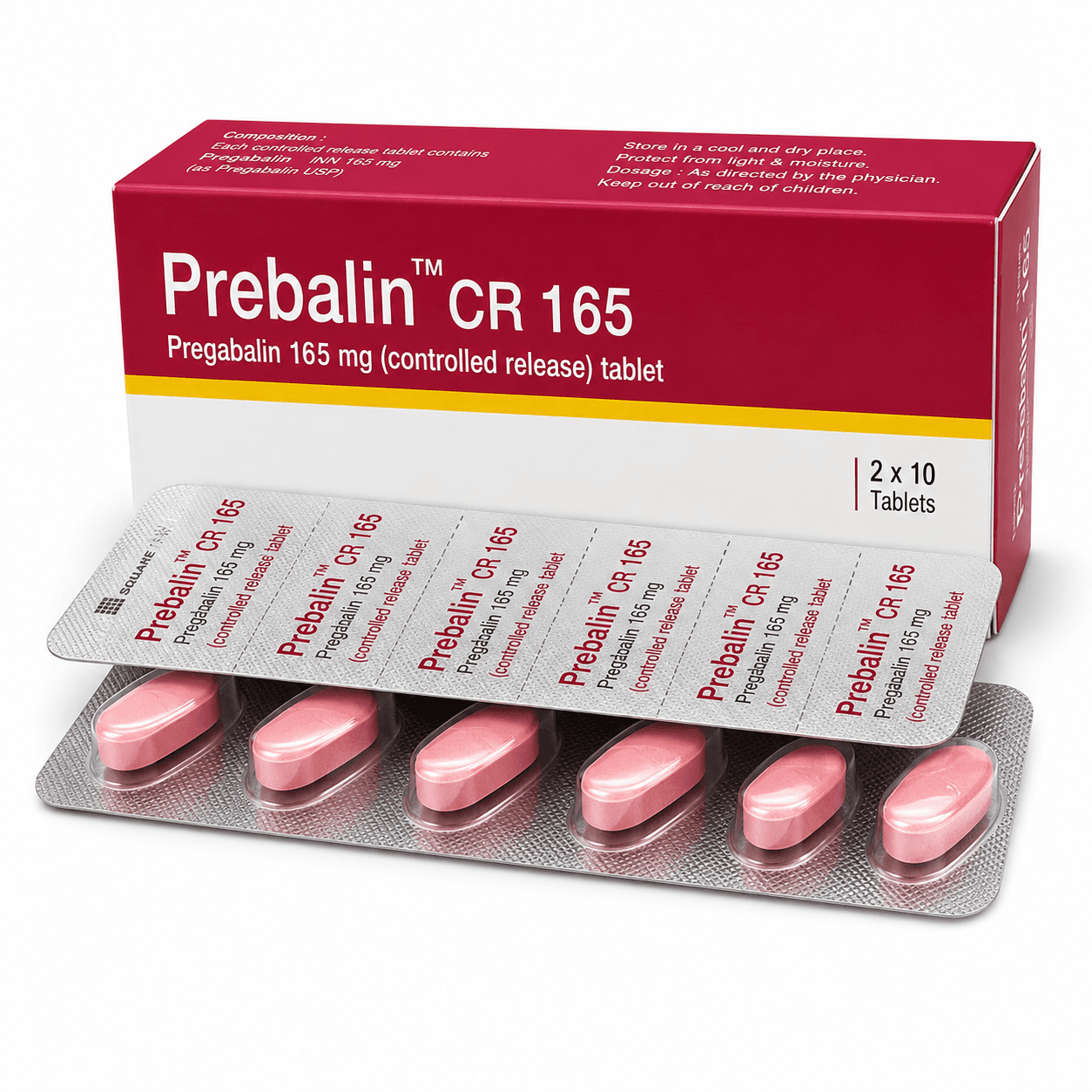 PREBALIN CR 165MG