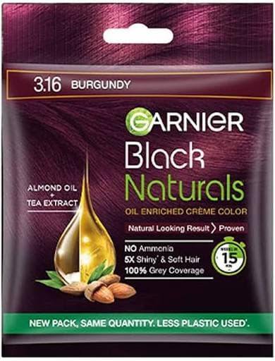 GARNIER BLACK NATURALS BURGUNDY