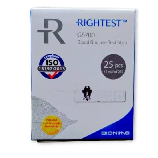 RIGHTEST BLOOD GLUCOSE TEST STRIP