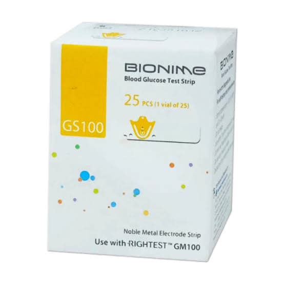 BIONIME BLOOD GLUCOSE TEST STRIP