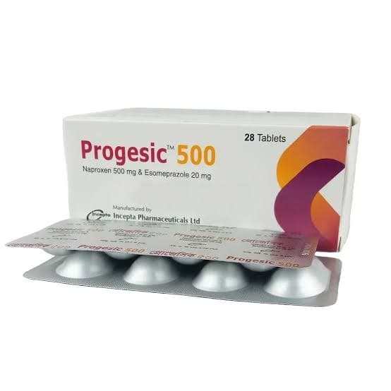 Progesic 500 mg+20 mg