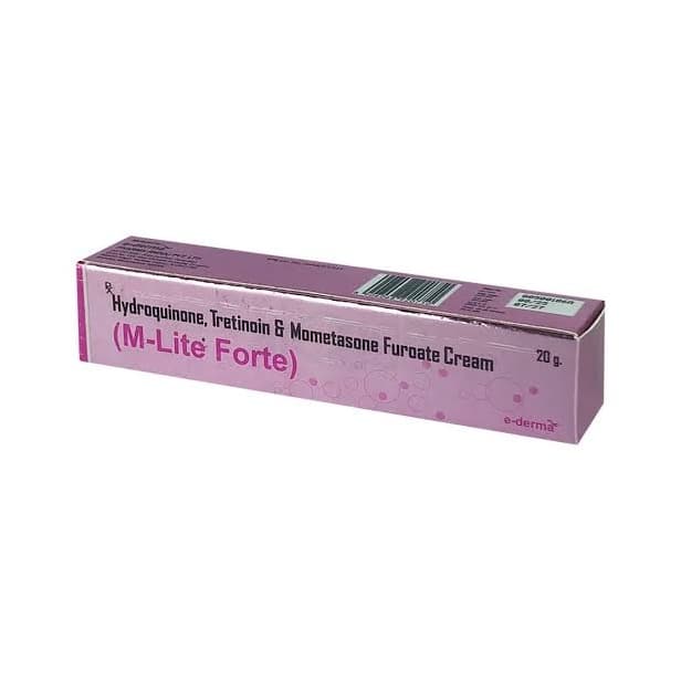 M Lite Fort Cream  Hydroquinone, Tretinoin & Mometasone Furoate for Skin Brightening