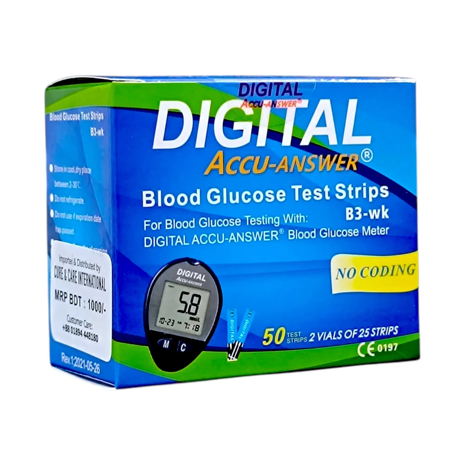 DIGITAL ACU-ANSWER BLOOD GLUCOSE MONITORING SYSTEM